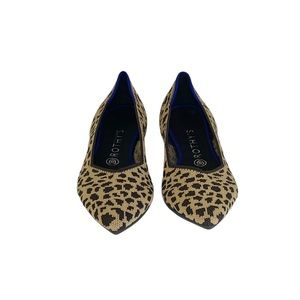 NWOB $145 Size 9.5 Rothy’s The Point Leopard Print Ballet Flats